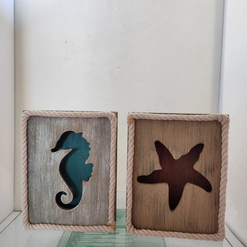 Nautical Wooden Shadow Box Wall hanging's 8x6